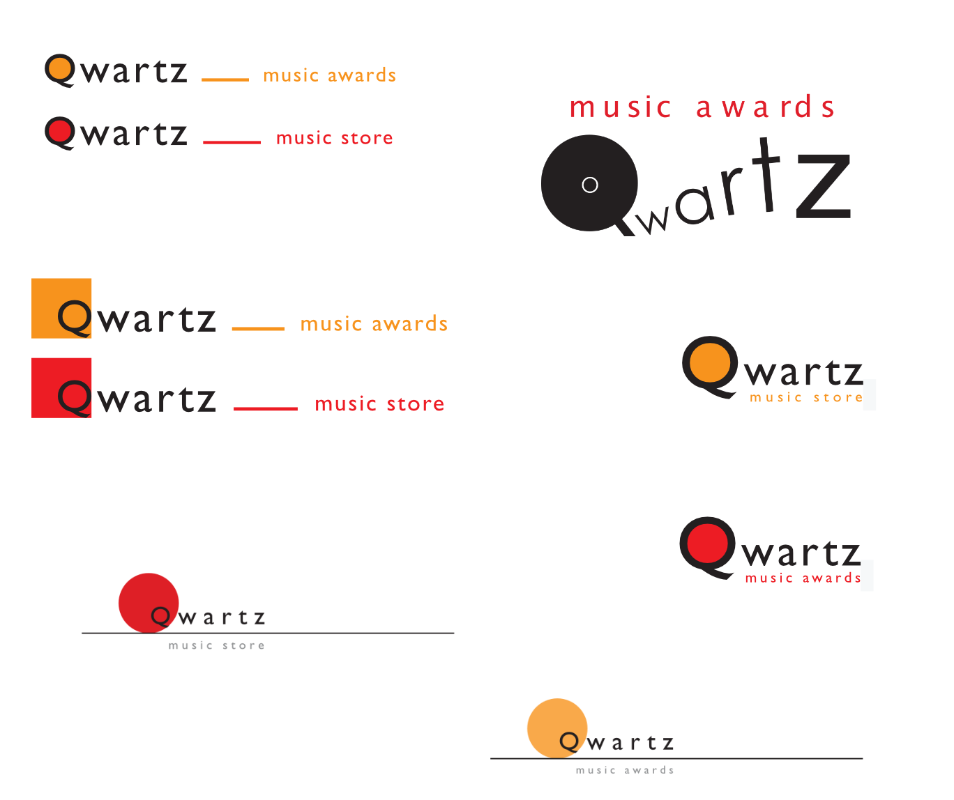 Studies for the logos