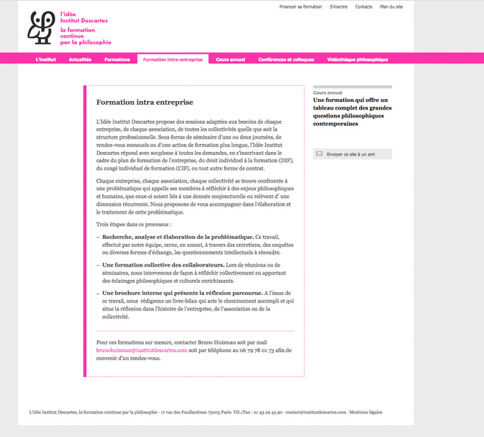 Page Formation Inter Entreprises